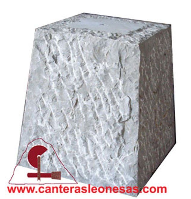 Peana piedra caliza gris