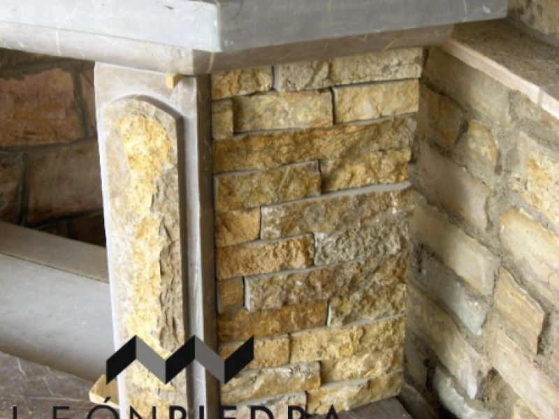 Detalle lateral vivienda pared