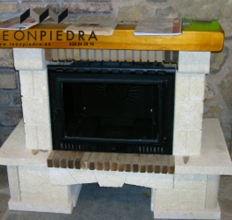 Chimenea en arenisca