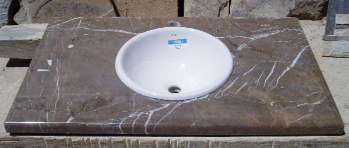 Encimera caliza pulida